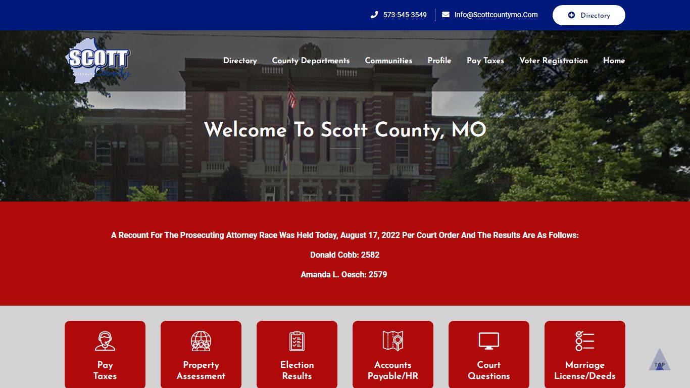 Scott County Missouri | county information | offices & hours